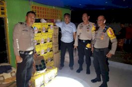 Polres Jeneponto Amankan Puluhan Dus Miras di Malam Tahun Baru
