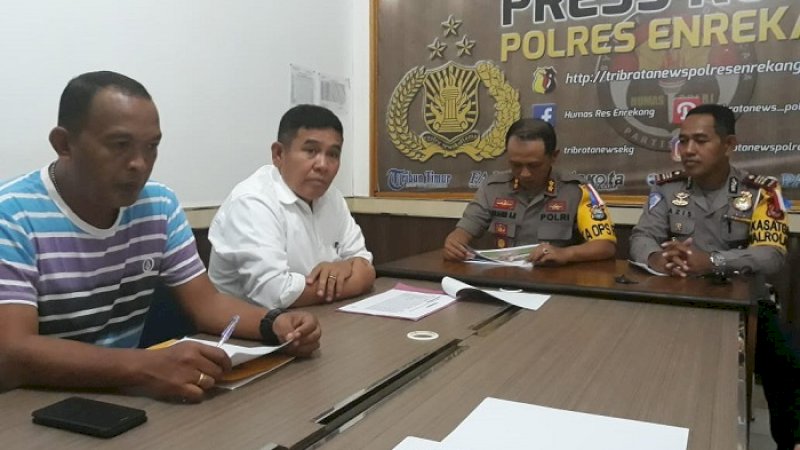 Polres Enrekang merilis penanganan kasus selama tahun 2018.