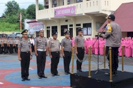 Awal Tahun, 36 Personel Polres Soppeng Naik Pangkat