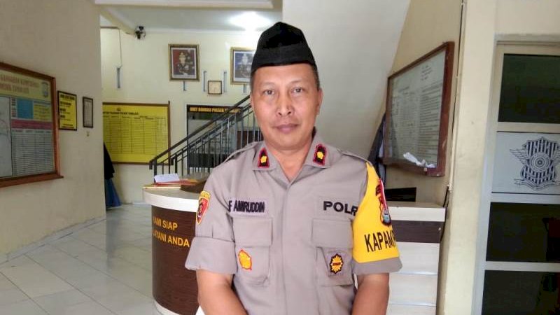 Kapolsek Tamalate, Kompol Arifuddin.