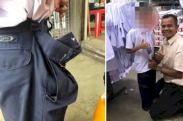 Celana dan Sepatunya Longgar, Pak Guru Ajak Siswanya ke Toko Pakaian