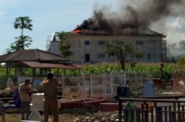 Kepolisian Cium Bau Kejanggalan Terbakarnya Gedung Baru FEBI IAIN Palopo