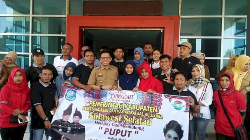 Wabup Bulukumba Ikut Lepas Puput untuk Tampil di Liga Dangdut