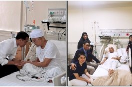 Kala Sandi, Ma'ruf dan Jokowi Jenguk Ustaz Arifin Ilham