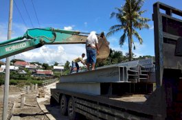 Pembangunan Jembatan Biringje'ne Jeneponto Mulur, Cuaca Jadi Biangnya