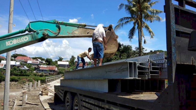 Pembangunan Jembatan Biringje'ne Jeneponto Mulur, Cuaca Jadi Biangnya