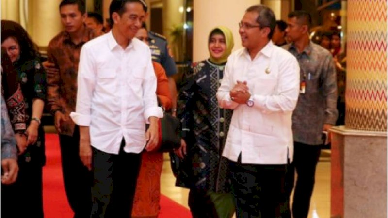 Presiden Joko Widodo dan Wali Kota Makassar, Moh Ramdhan Pomanto.