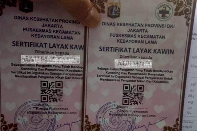 Bukan Hanya Urat Warga Jakarta Yang Mau Nikah Wajib Kantongi Sertifikat Layak Kawin