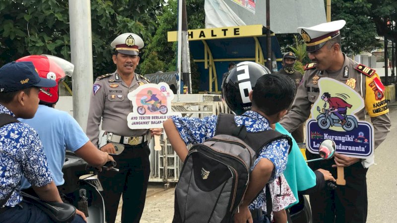 Polres Bone Gencar Sosialisasikan Milenial Road Safety Festival 2019