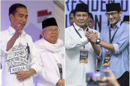 Survei Charta Politika: Jokowi-Ma'ruf 53,2%, Prabowo-Sandi 34,1%