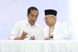 Survei: Hanya 0,2 Persen Sumbangan Suara Ma'ruf Amin ke Jokowi
