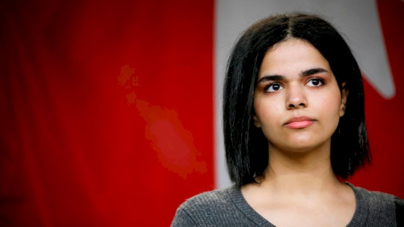 Rahaf Al Qunun. FOTO: Cole Burston/AFP/Getty Image