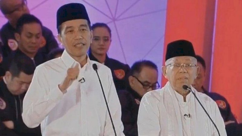 Joko Widodo dan Ma'ruf Amin.