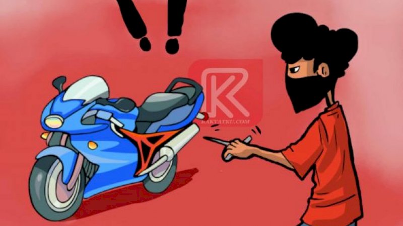 Pencuri Motor Ditangkap Saat Transaksi Motor Curian di Jalan Abdul Kadir