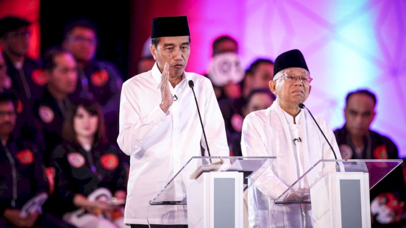 Joko Widodo dan Ma'ruf Amin. (Foto/Kompas)