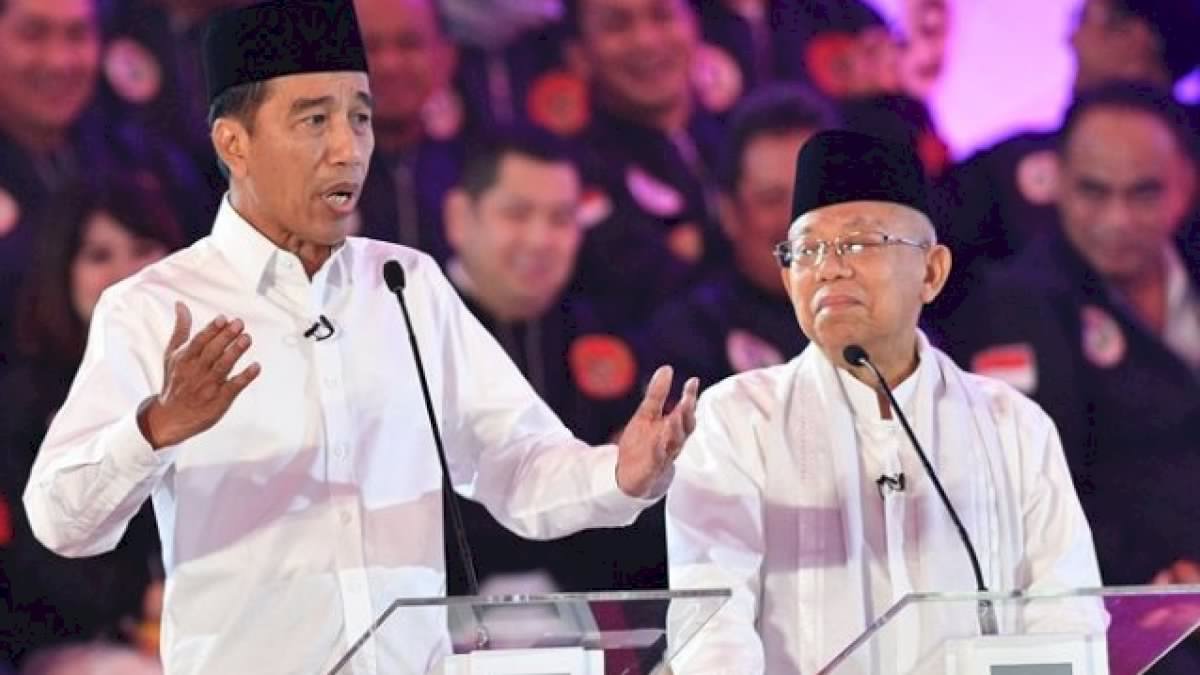 Jokowi Dominan Debat Perdana, Ma'ruf Amin Tahu Diri