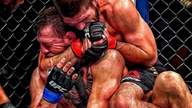 Khabib posting foto cekik Conor McGregor