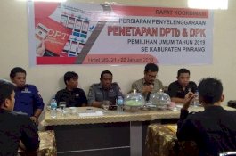 Mantapkan Daftar Pemilih, KPU Pinrang Rakor dengan PPK