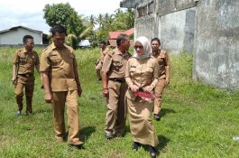 Bupati Luwu Utara Tinjau Pembangunan Kantor Camat Sukamaju Selatan