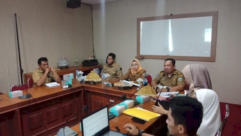 Rapat di ruangan rapat Sekda Bantaeng, Senin (21/1/2019).