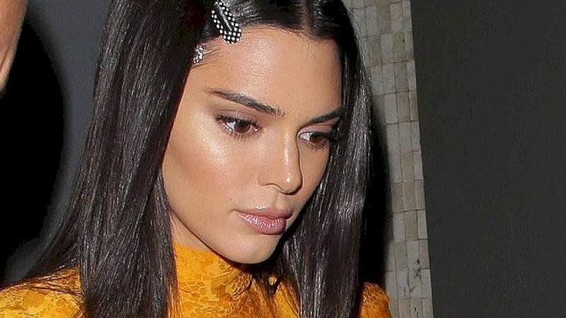 Kendall Jenner pakai jepitan rambut