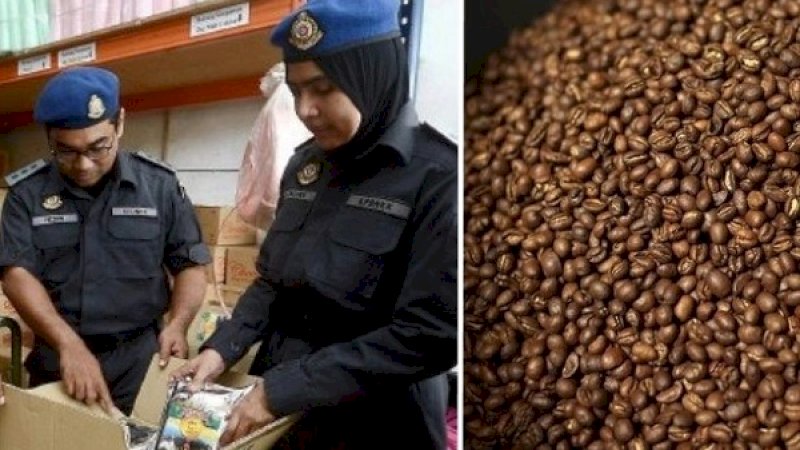 Penggerebekan pabrik kopi yang mencampur kopinya dengan kotoran tikus.