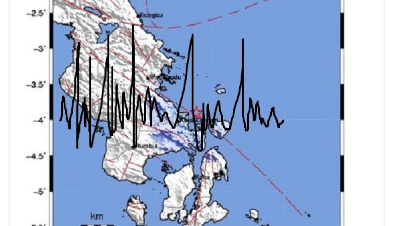 Ilustrasi gempa di Sultra