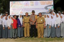 Sosialisasi Milenial Safety Road, Perwira Polres Bantaeng Irup di 14 Sekolah