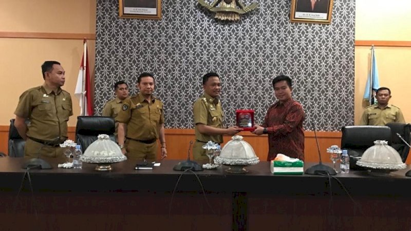 Kunjungan jajaran STIKES Panakkukang Makassar di Bantaeng di ruang pola Kantor Bupati Bantaeng, Selasa (22/1/2019).