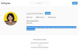 Di Instagram, Bripda Puput Nukil Ayat Injil, Sudah Pindah Agama?