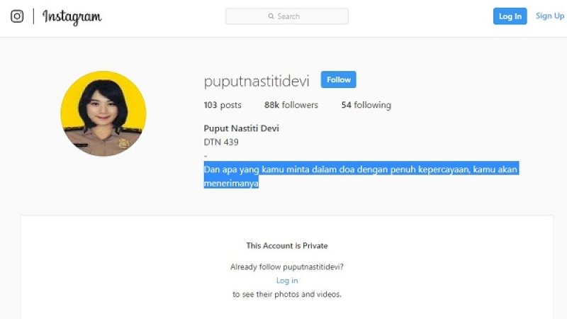 Instagram Bripda Puput