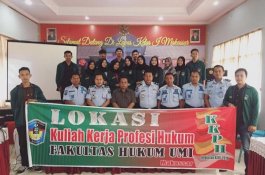 15 Mahasiswa Fakultas Hukum UMI KKPH di Lapas Klas 1 Makassar