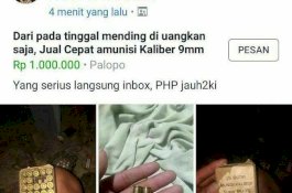 Pria di Palopo Ditangkap Karena Jual Peluru Milik Almarhum Ayah