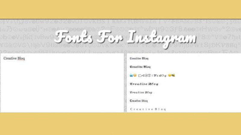 Font untuk Instagram