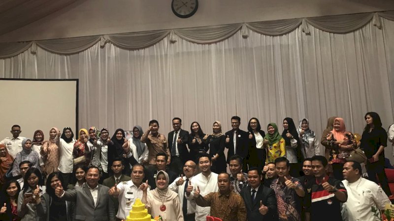FT:Wali Kota Makassar,  Mohammad Ramadhan Pomanto bersama jajaran OPD Pemerintah Kota Makassar, Seraton Hotel,
Rabu, (30/1/2019).