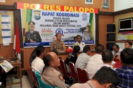 Persiapan Millenial Road Safety Festival, Kapolres Palopo Gelar Rapat di Markas