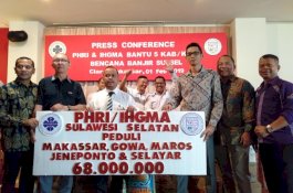 PHRI & IHGMA Sulsel Sumbang Rp 68 Juta untuk Lima Daerah Terdampak Bencana