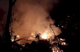 Listrik Korslet, Rumah Indekos di Palopo Rata dengan Tanah