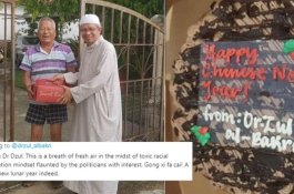 Ulama Malaysia Ini Tuai Pujian, Setiap Imlek Rutin Beri Kue ke Tetangga Tionghoa