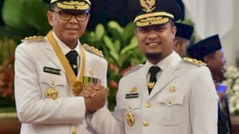 Nurdin Abdullah dan Andi Sudirman Sulaiman.