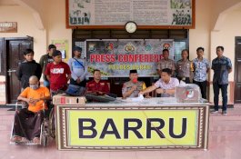 Pencuri Uang Rp600 Juta Milik Koperasi di Barru Ditangkap, Kakinya Ditembak