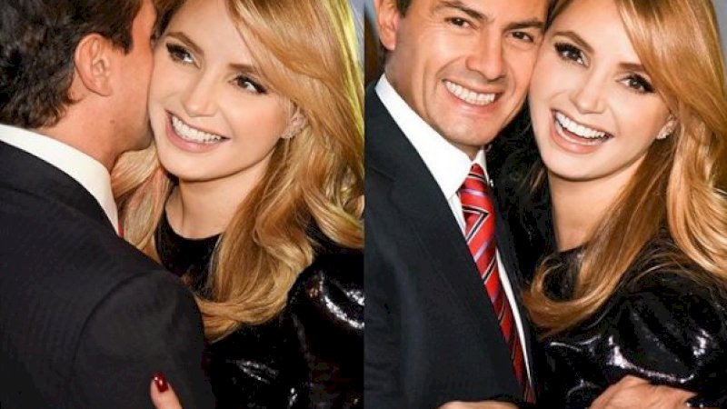 Enrique Pena saat masih akur dengan Angelica Rivera.