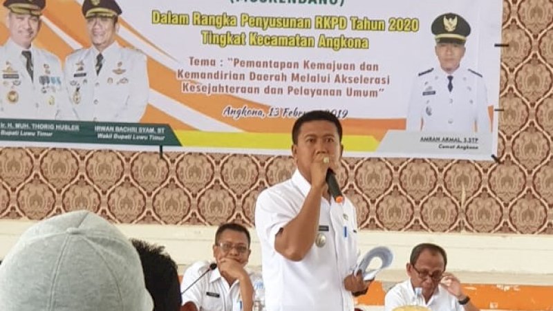 Kecamatan Angkona menggelar Musyawarah Perencanaan Pembangunan (Musrenbang) tingkat kecamatan tahun 2019. 