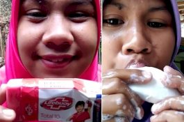 Viral, Wanita Indonesia Pemakan Sabun Mandi