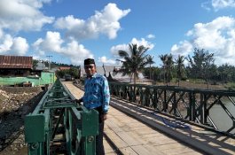 Tinggal Diresmikan, Jembatan Bailey Jeneponto Sudah Rampung