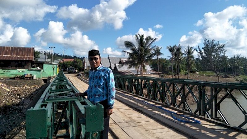 Tinggal Diresmikan, Jembatan Bailey Jeneponto Sudah Rampung