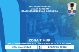 Piala Indonesia: Live PSM Makassar vs Perseru Serui