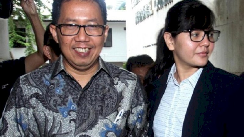 Joko Driyono bersama Sekjen PSSI Ratu Tisha