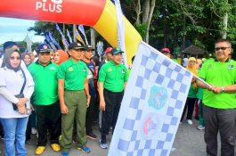 Meriah, Jalan Santai Kahmi Sidrap Diikuti Ribuan Peserta