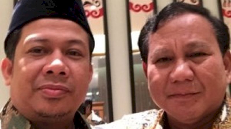 Fahri Hamzah dan Prabowo Subianto